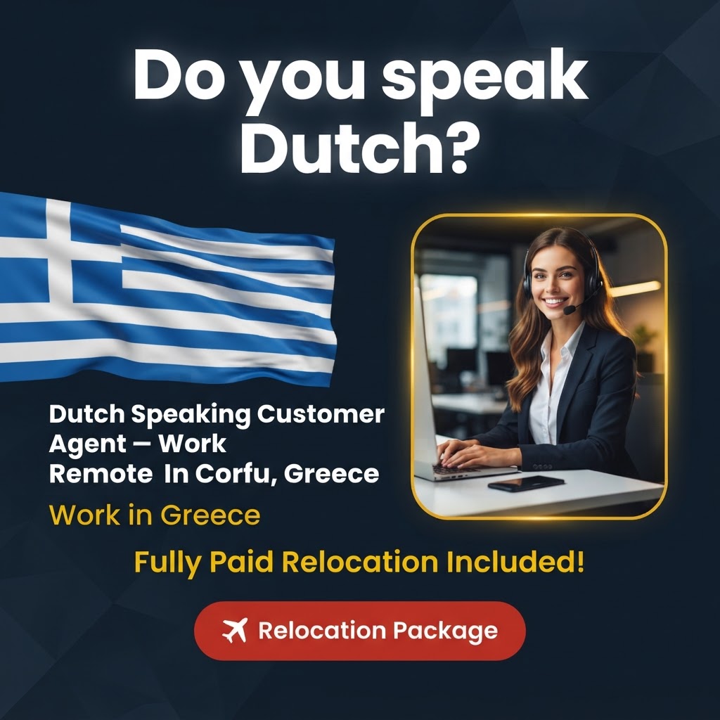 Dutch Speaking Customer Agent job in Greece - Mercier Consultancy
