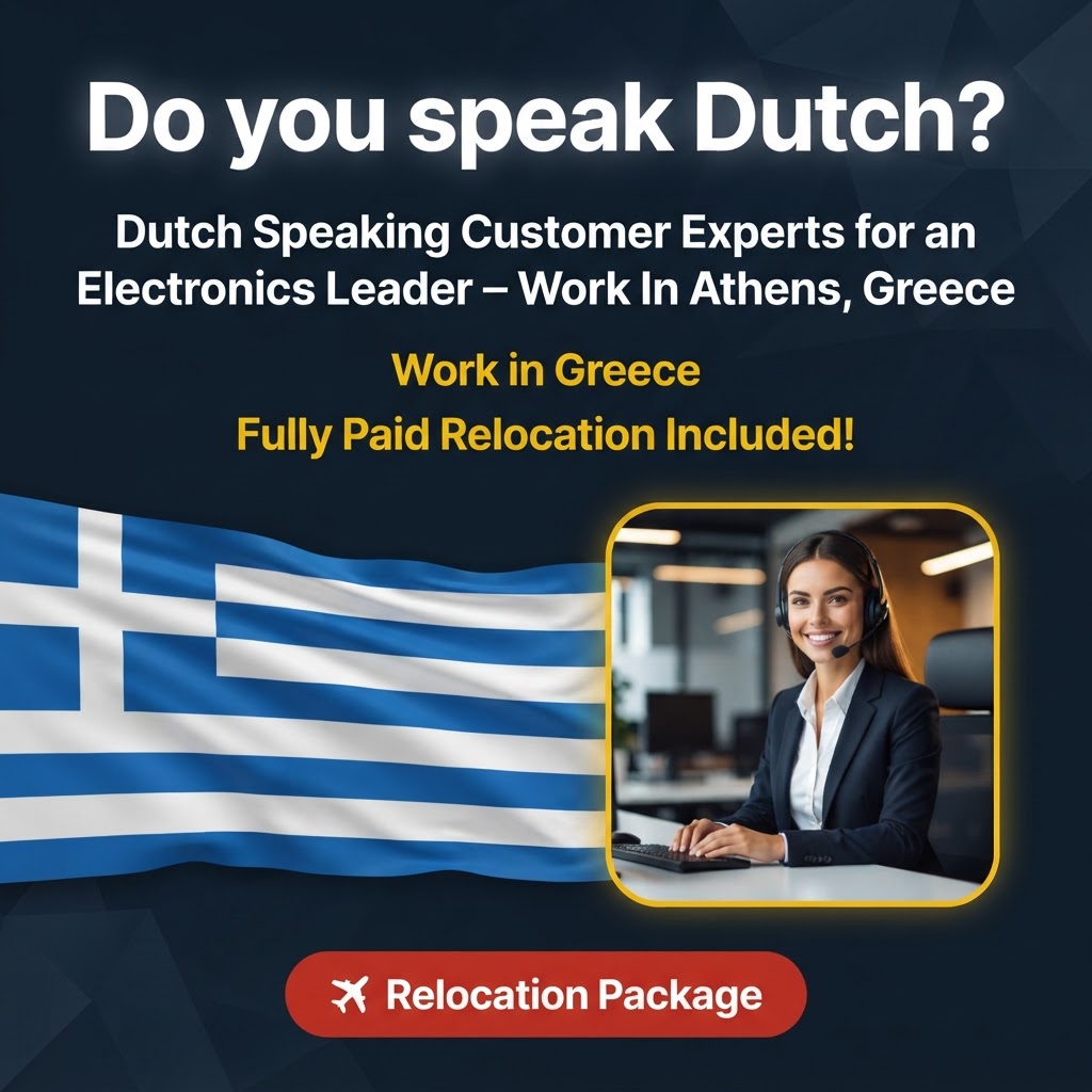 Dutch Speaking Customer Experts for an Electronics Leader – Work In Athens, Greece job in Greece - Mercier Consultancy