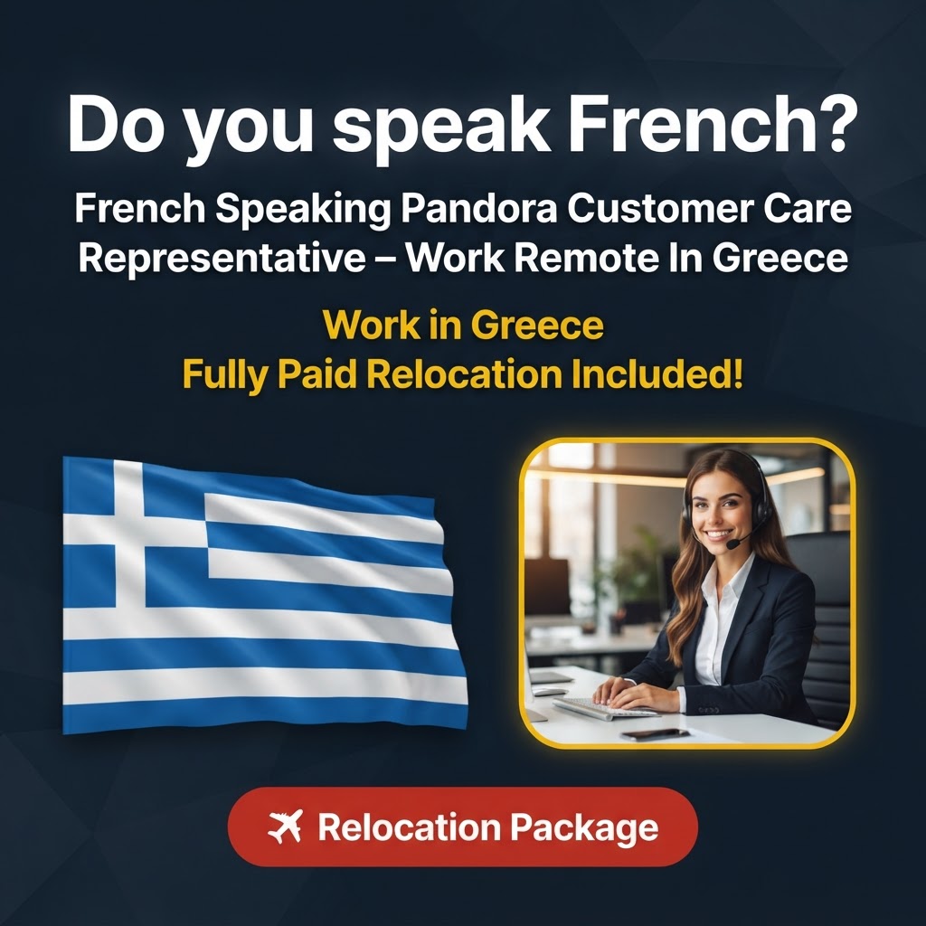 French Speaking Pandora Customer Care Representative – Work Remote In Greece