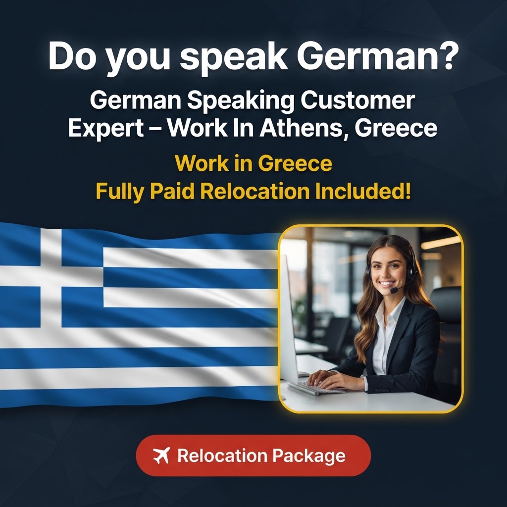German Speaking Customer Expert – Work In Athens, Greece job in Greece - Mercier Consultancy