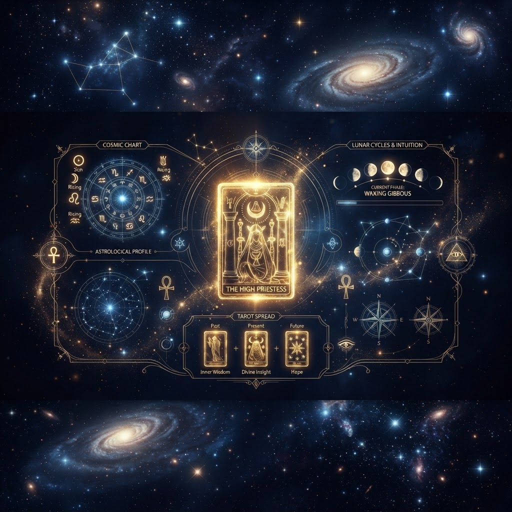 Oracle Gateway cosmic dashboard concept art