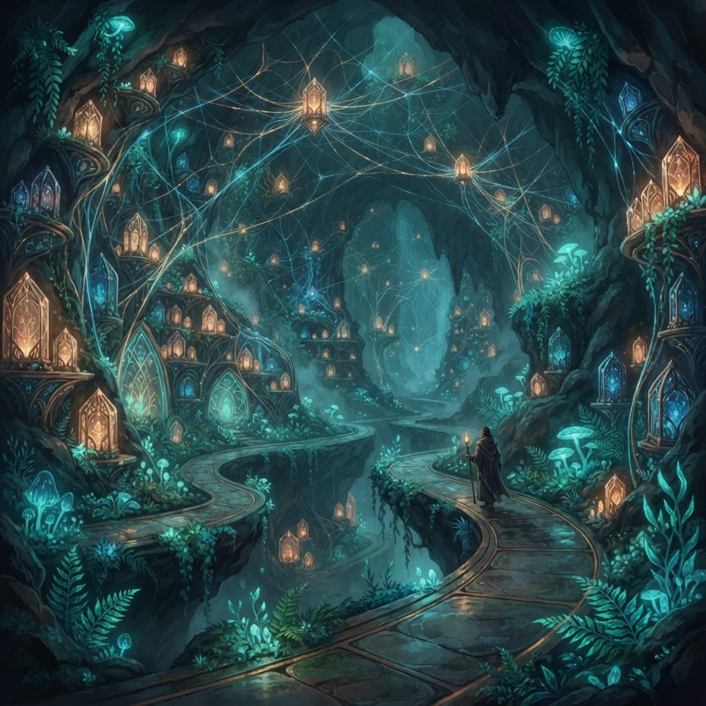 The Sanctuary memory garden concept art
