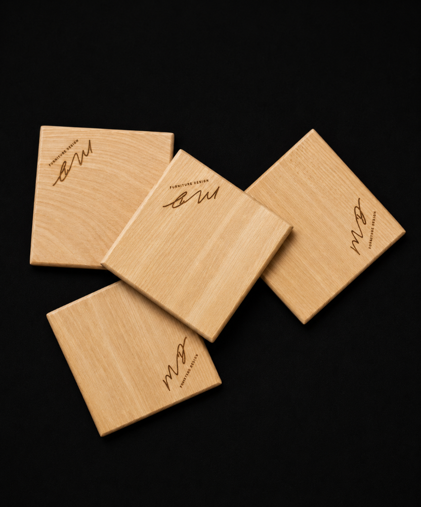 Original MD furniture design Huon Pine Coaster Set (4)
