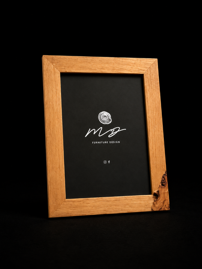 Tasmanian Oak 'A4' Frame w. Feature Burl