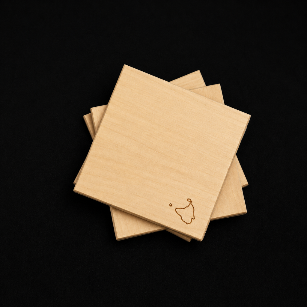 Huon Pine Coaster Set (4)