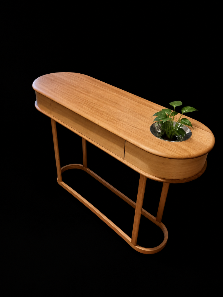 Prosper Console Table - Tasmanian Oak