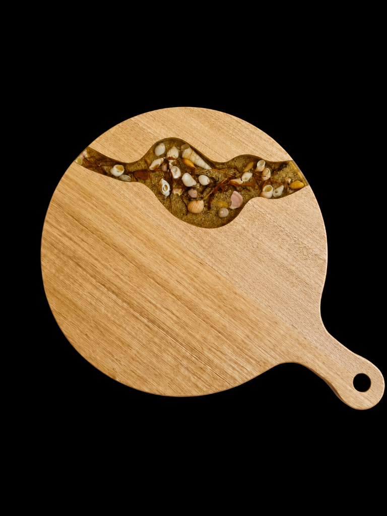 'Seaside' Resin Handle Serving Board