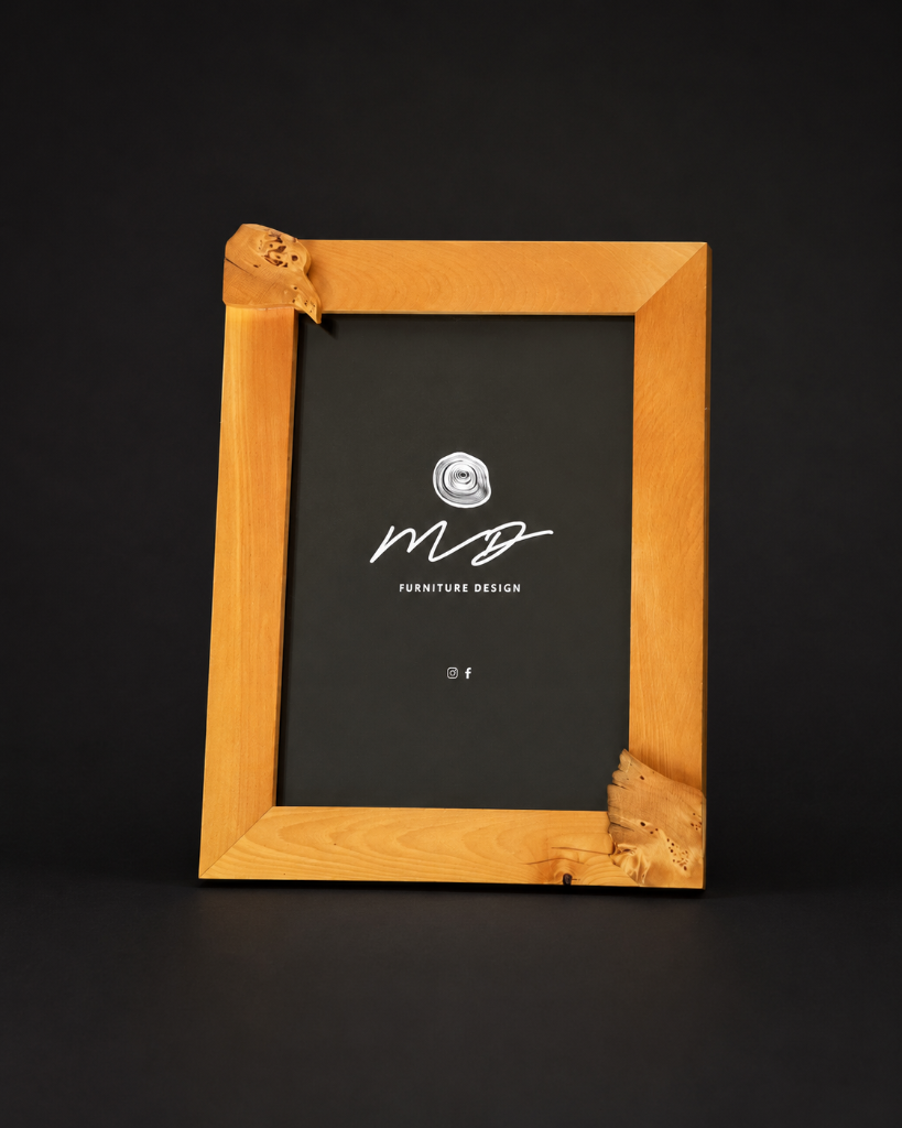 Huon Pine 'A4' Frame w. Double Feature Burl
