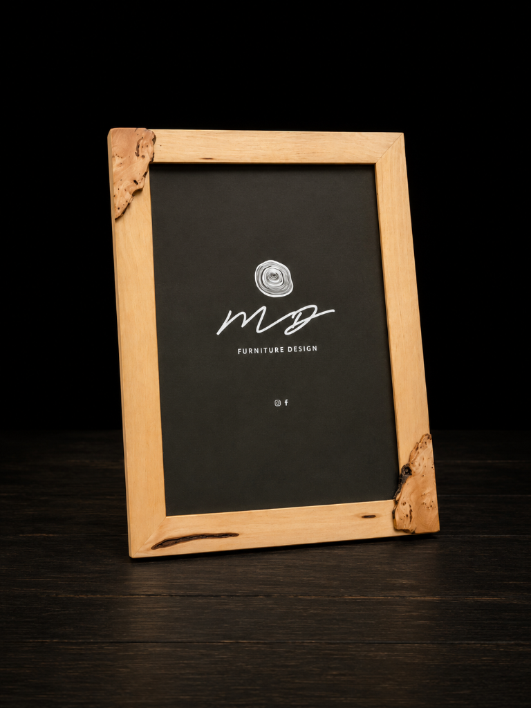 Huon Pine 'A3' Frame w. Feature Burl