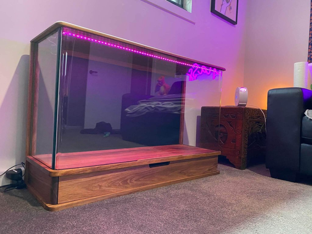 Blackwood Custom Keyboard Display Cabinet