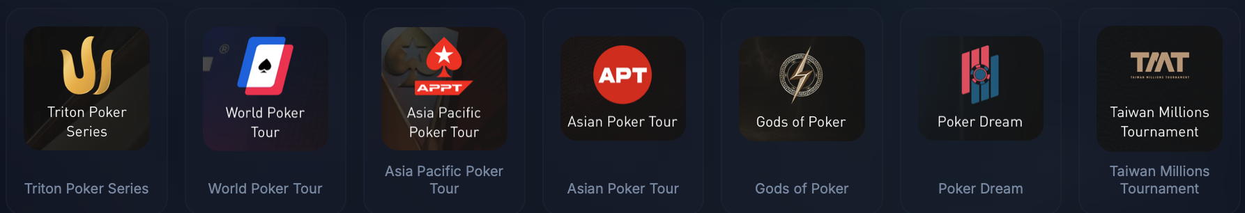 POKER RUSH staking partner tournament series