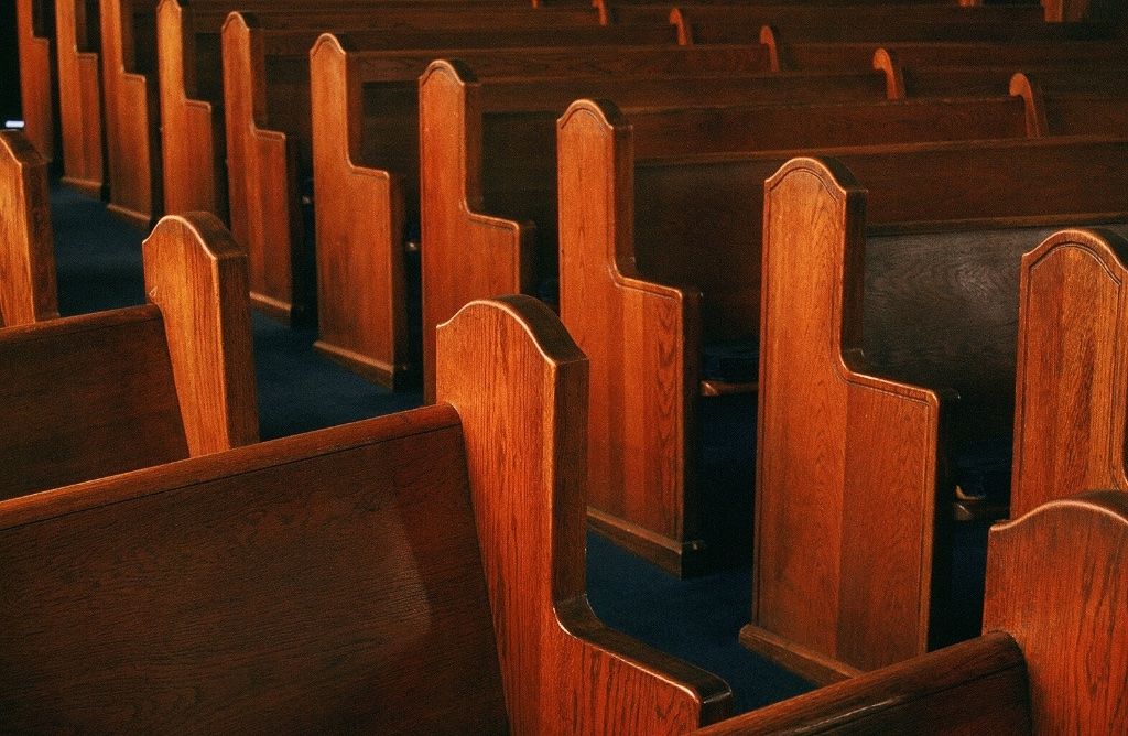 Church pews — photo by David Wharton