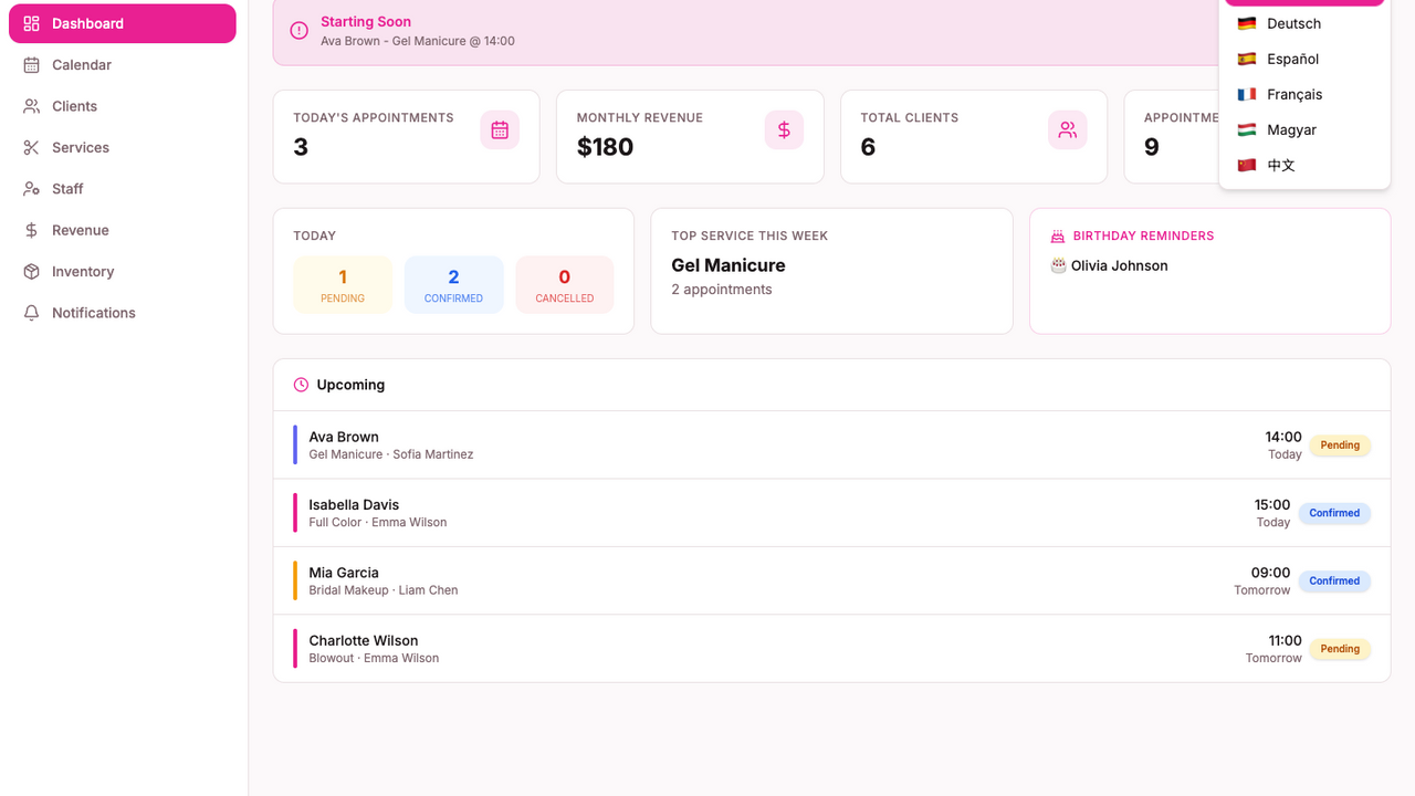 SalonFlow-Pro template preview