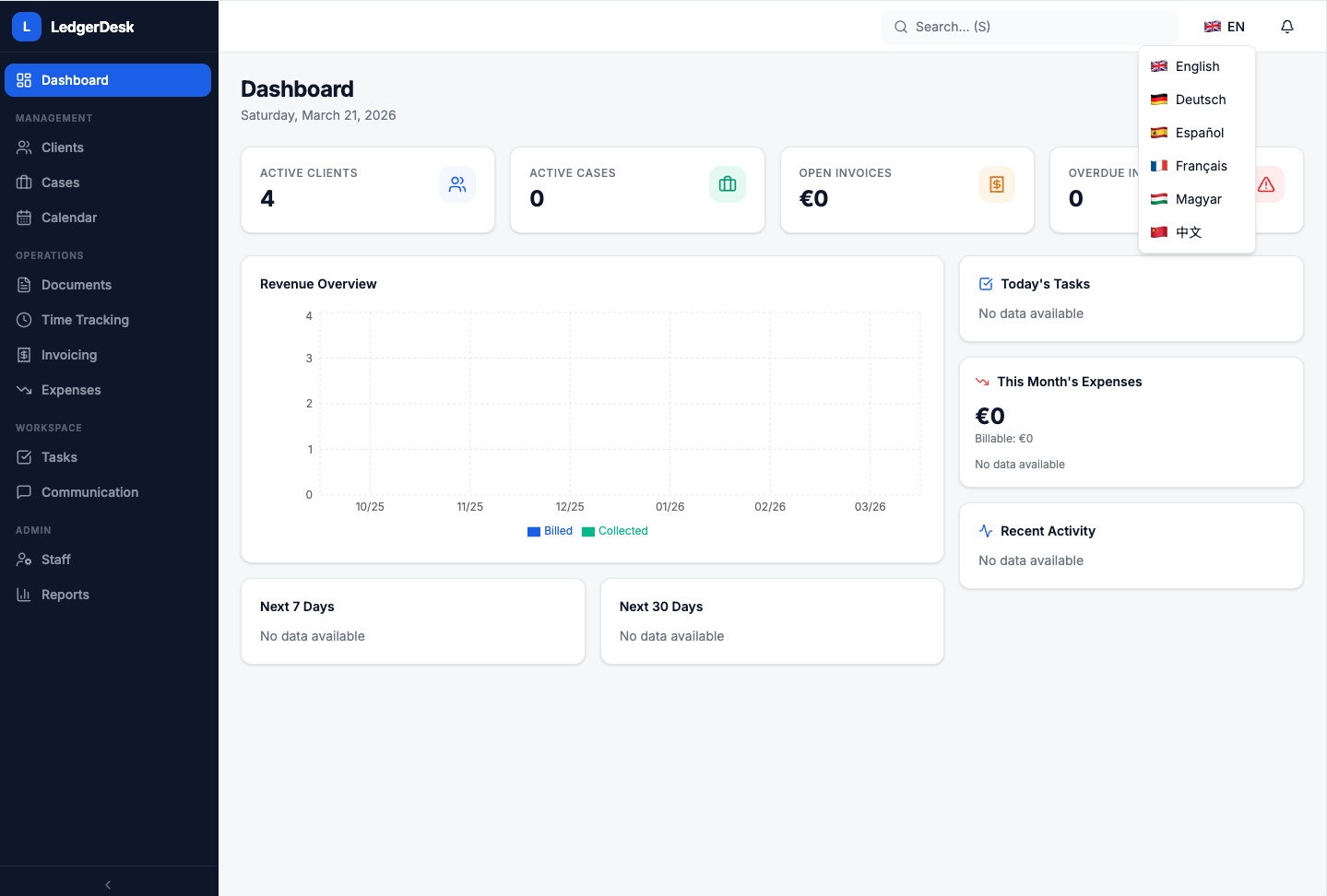 LedgerDersk template preview