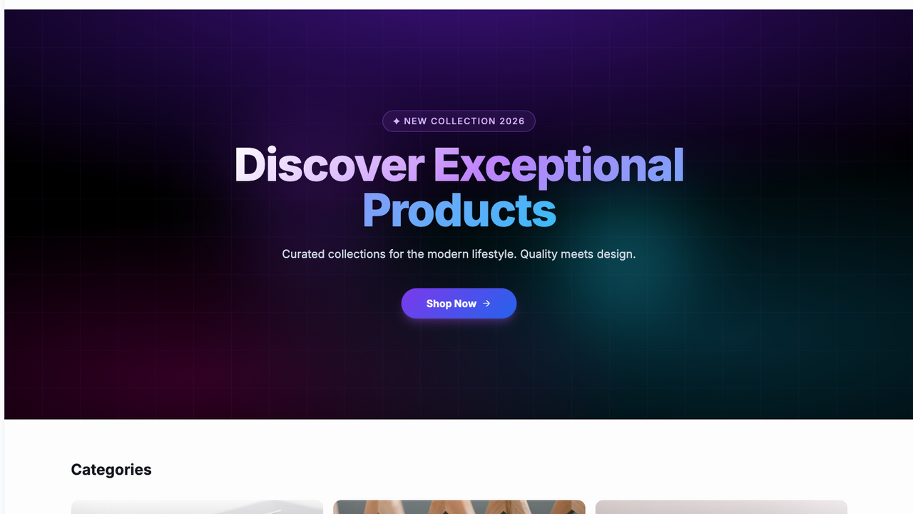 ShopFlow template preview