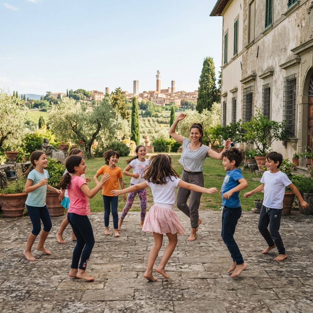 Laboratorio di danza per bambini a Villa Brandi