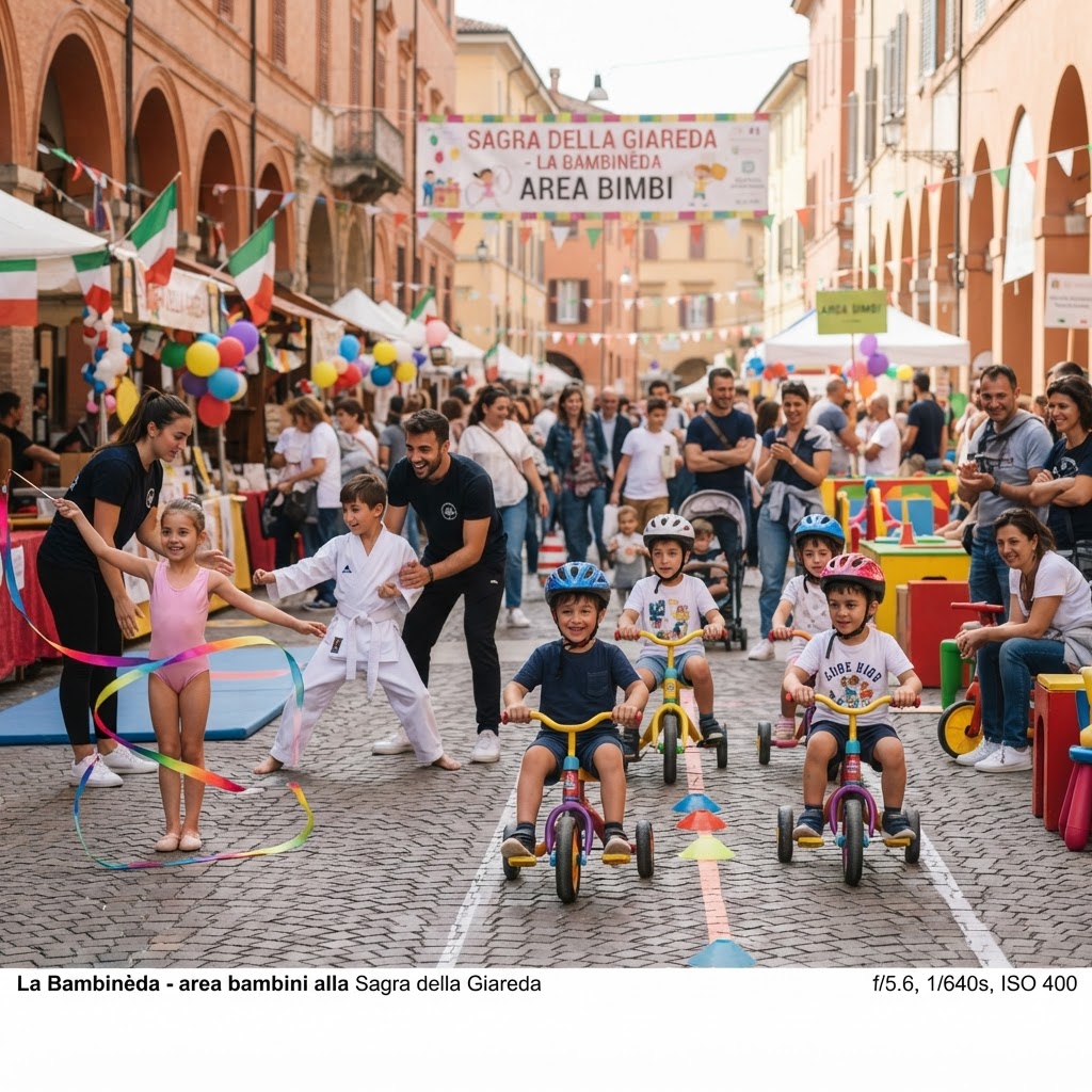 La Bambinèda - area bambini alla Sagra della Giareda