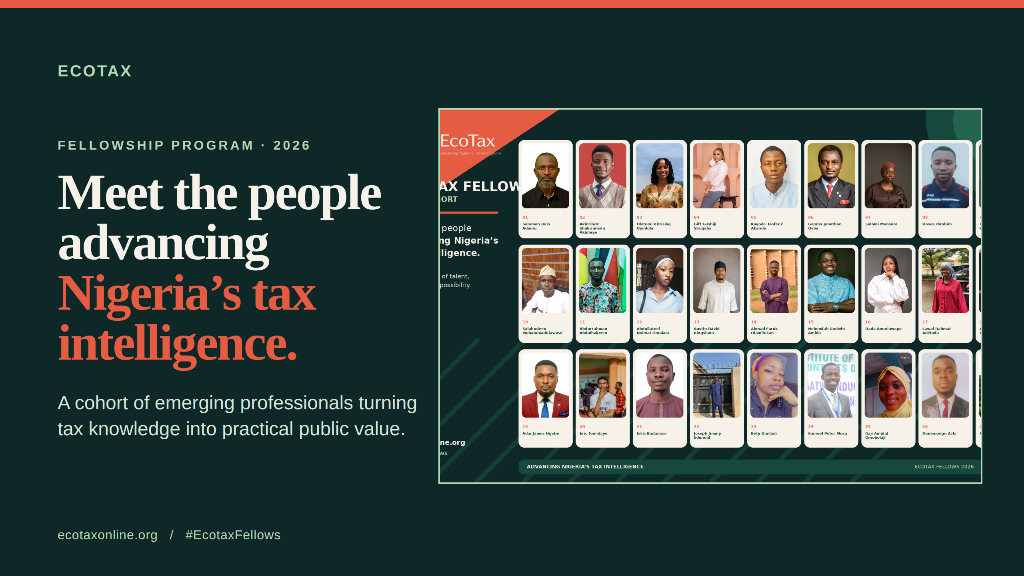 Ecotax Fellows 2026 — Meet the cohort