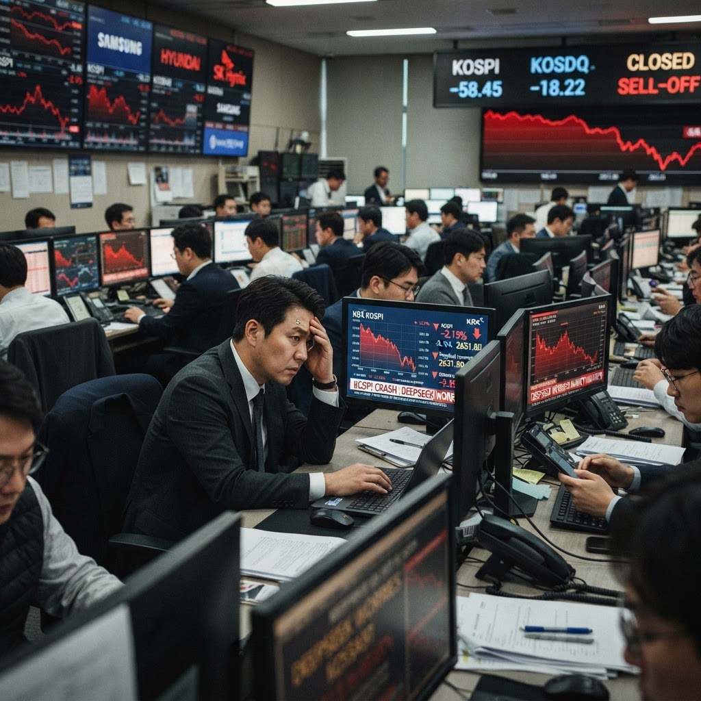 Korean stocks fall as DeepSeek model and funding worries rattle markets