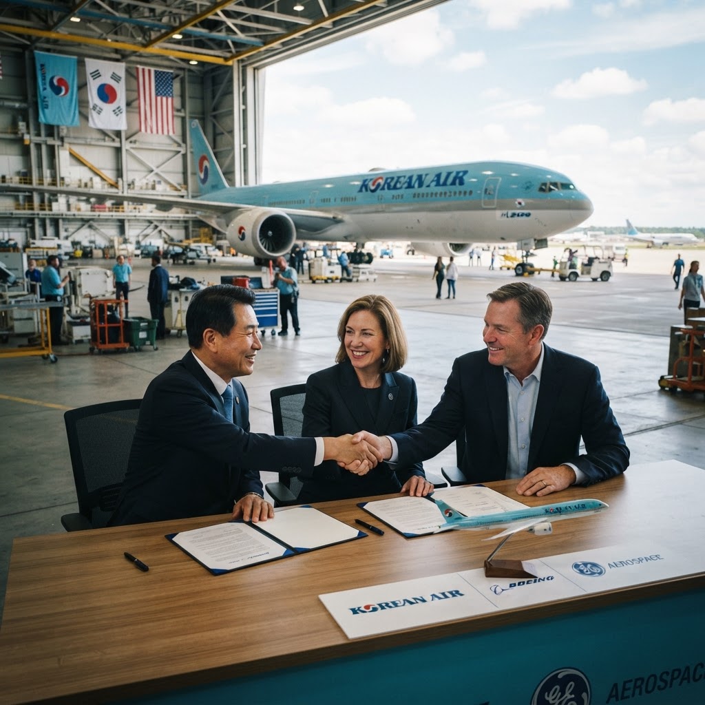 Korean Air finalizes $44.8 billion order for 103 Boeing jets and GE engines