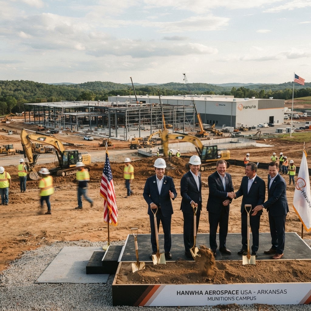 Hanwha Aerospace Announces $2.2B U.S. Munitions Manufacturing Campus in Arkansas