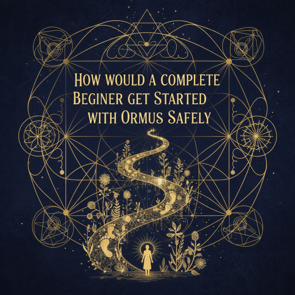 How Would A Complete Beginner Get Started With Ormus Safely