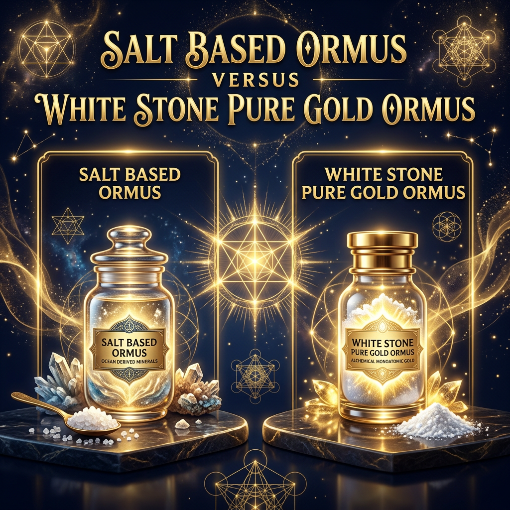 So The Salt Based Ormus Has M State Magnesium Calcium While The White Stone Is Pure M State Gold