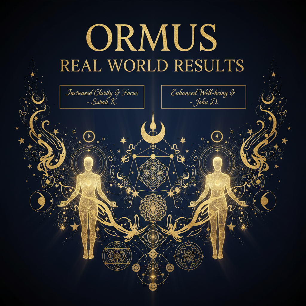 Ormus Real World Results Social Proof