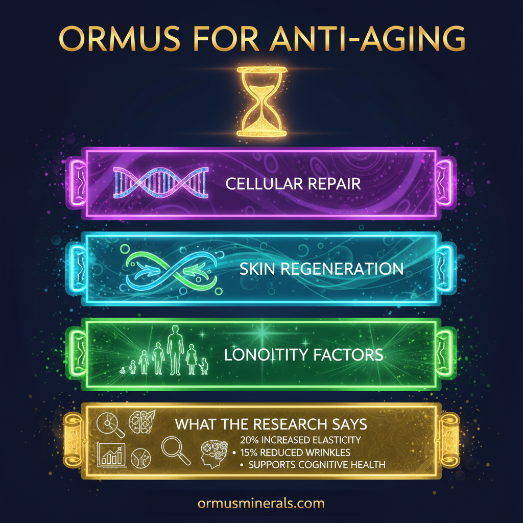 Ormus for Anti-Aging Infographic - ormusminerals.com