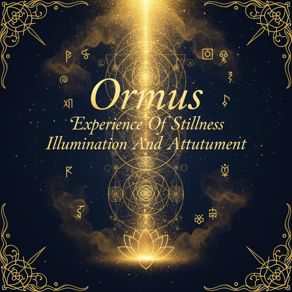Ormus Experience Of Stillness Illumination And Attunement