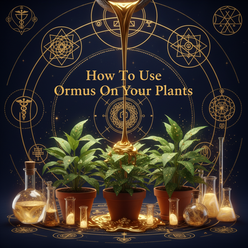 How To Use Ormus On Your Plants