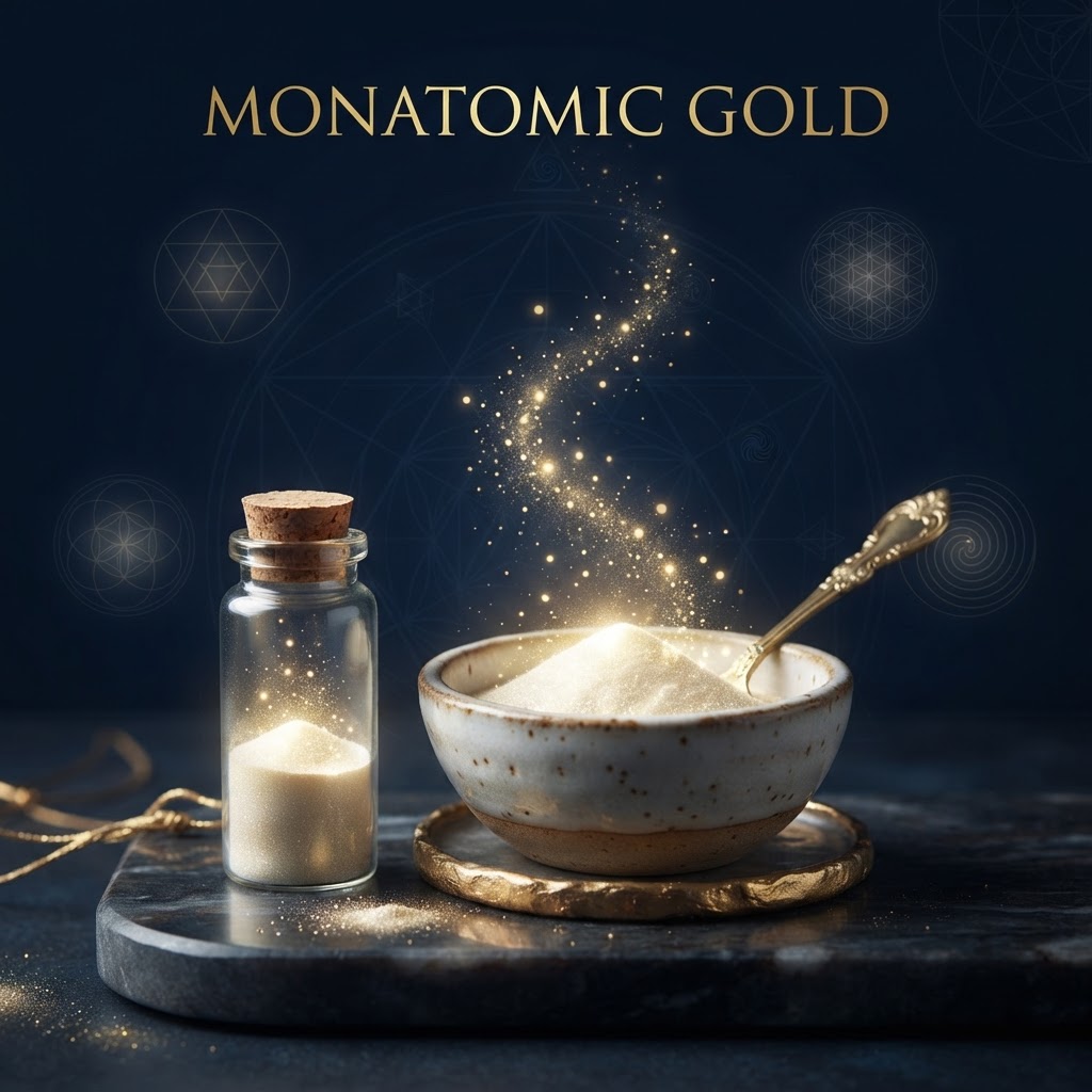 Monatomic gold supplement — white powder gold M-state guide — ormusminerals.com