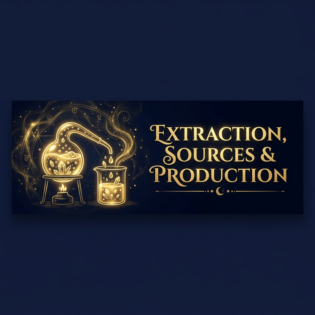 ⚗️ Extraction, Sources & Production