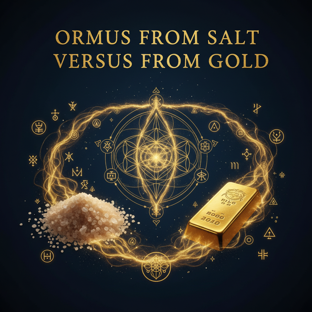 Can You Explain The Difference Between Ormus From Salt Versus From Gold