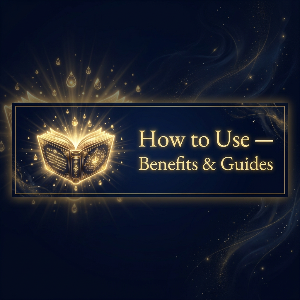 📖 How to Use, Benefits & Guides