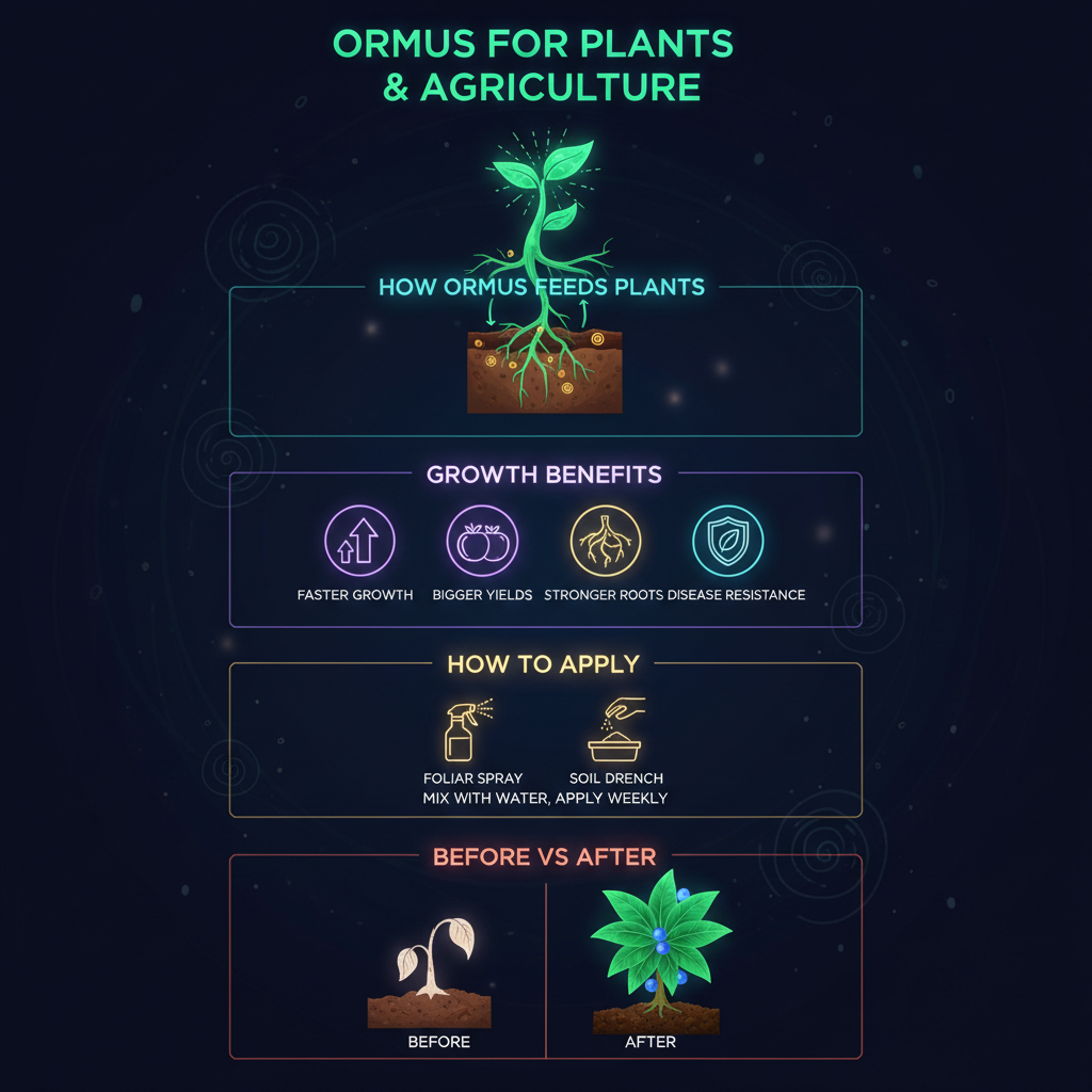 Ormus for Plants & Agriculture Infographic