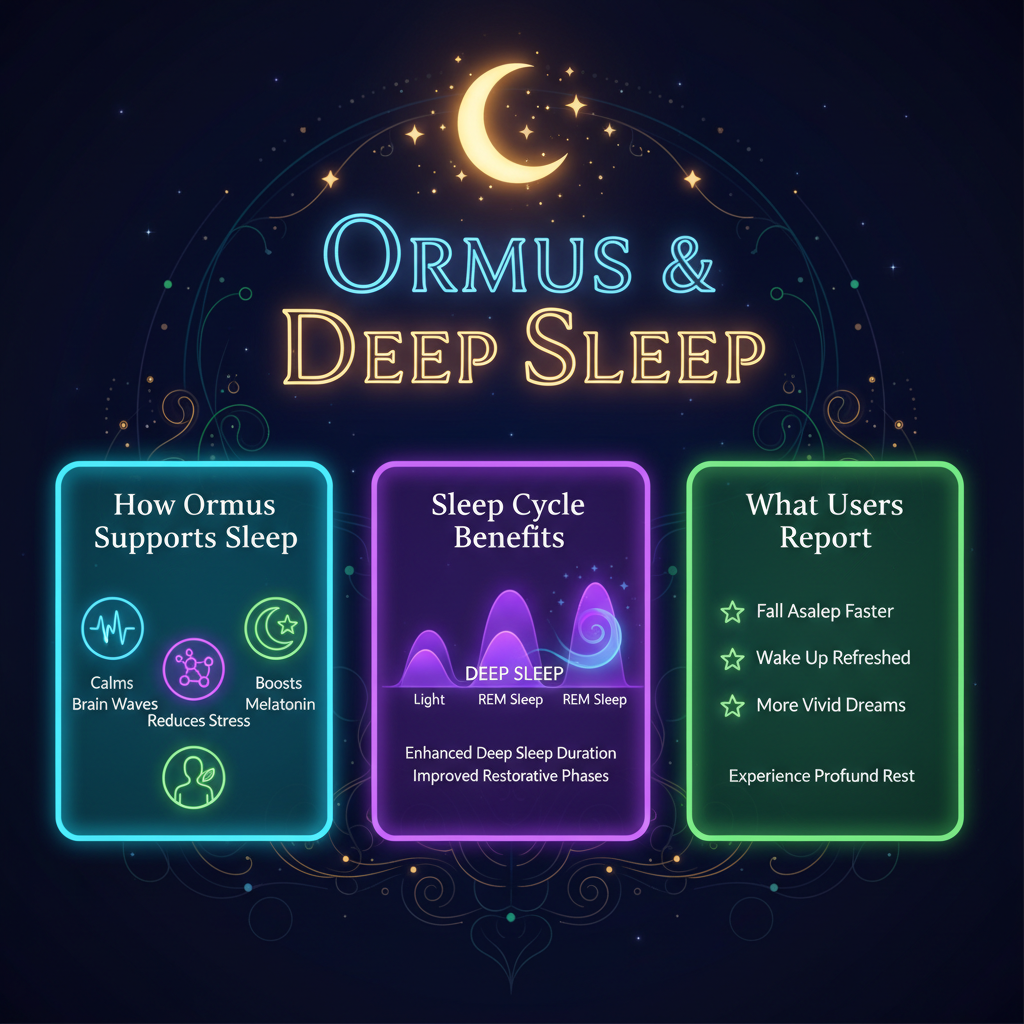 Ormus & Deep Sleep Infographic