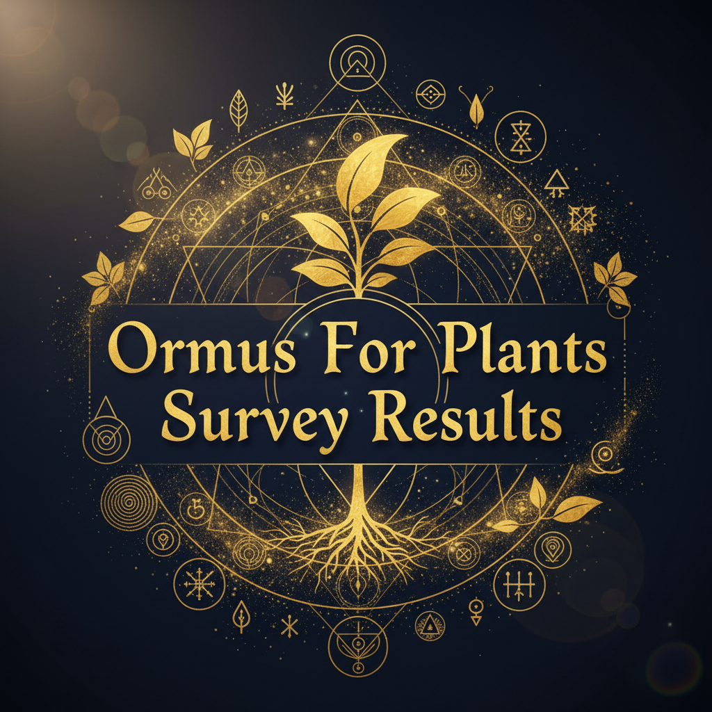 3 Question Survey For Ormus For Plants Results