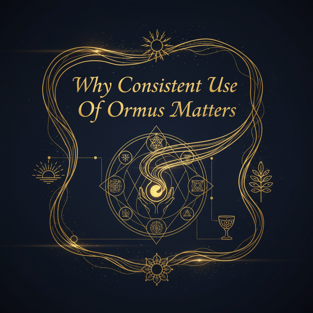 Why Consistent Use Of Ormus Matters