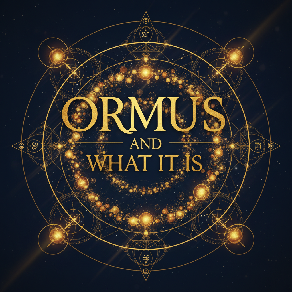 Ormus And What It Is