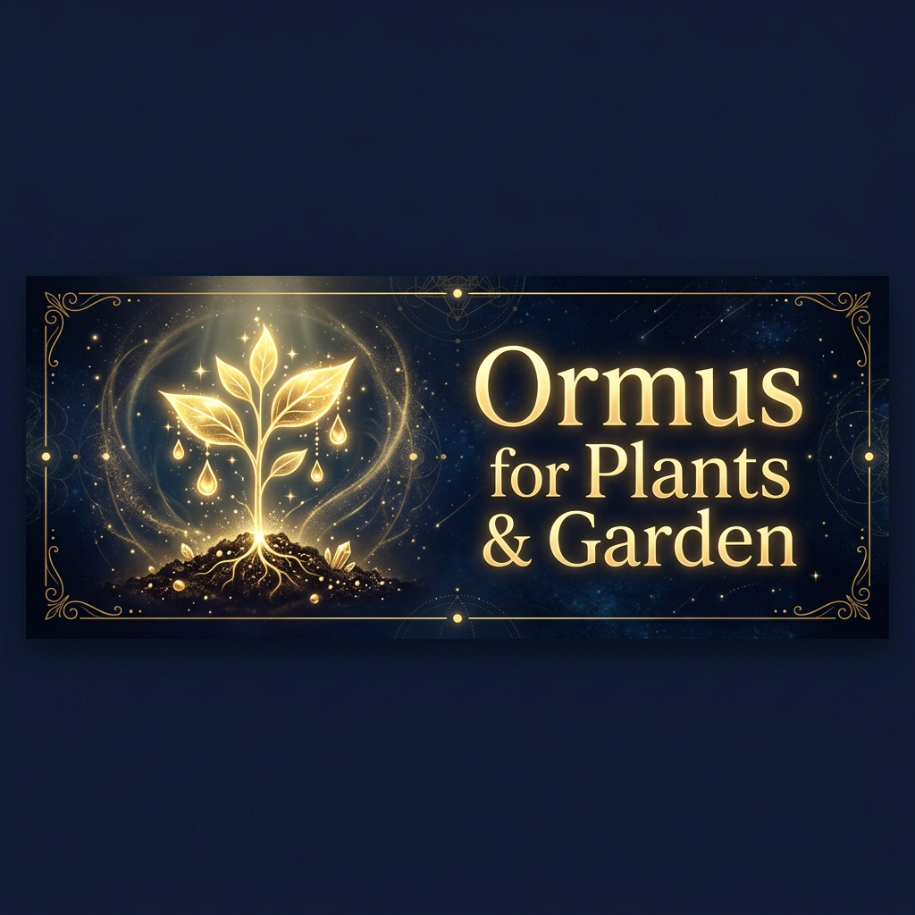 🌿 Ormus for Plants & Garden