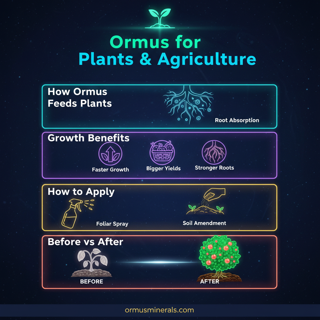 Ormus for Plants Infographic - ormusminerals.com