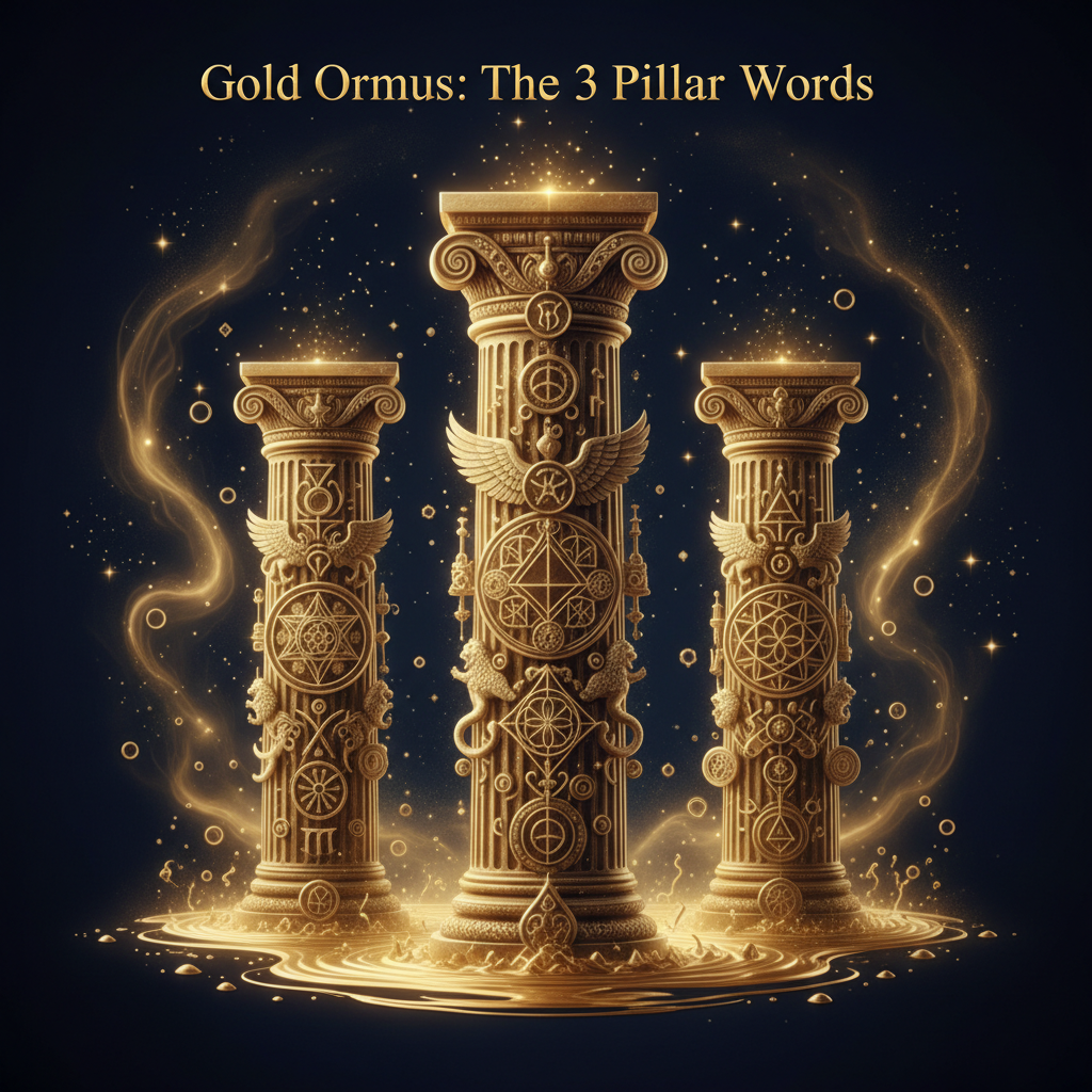 This Makes Sense For The General Ormus What Would Be The 3 Equivalent Pillar Words For The Gold Ormus