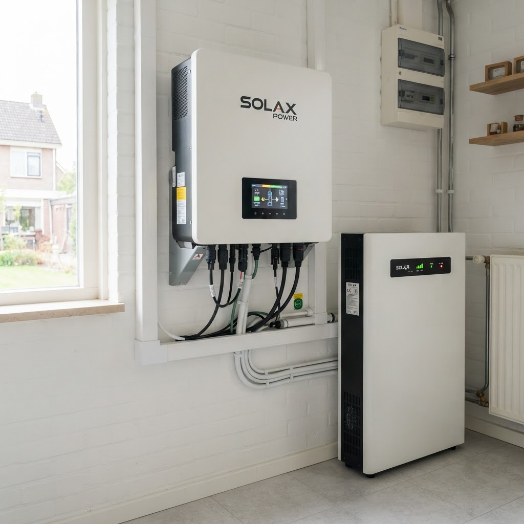Hybride omvormer: zonnepanelen én batterij in één
