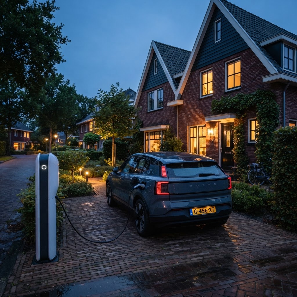 Laadpaal thuis installeren bij een Nederlandse woning