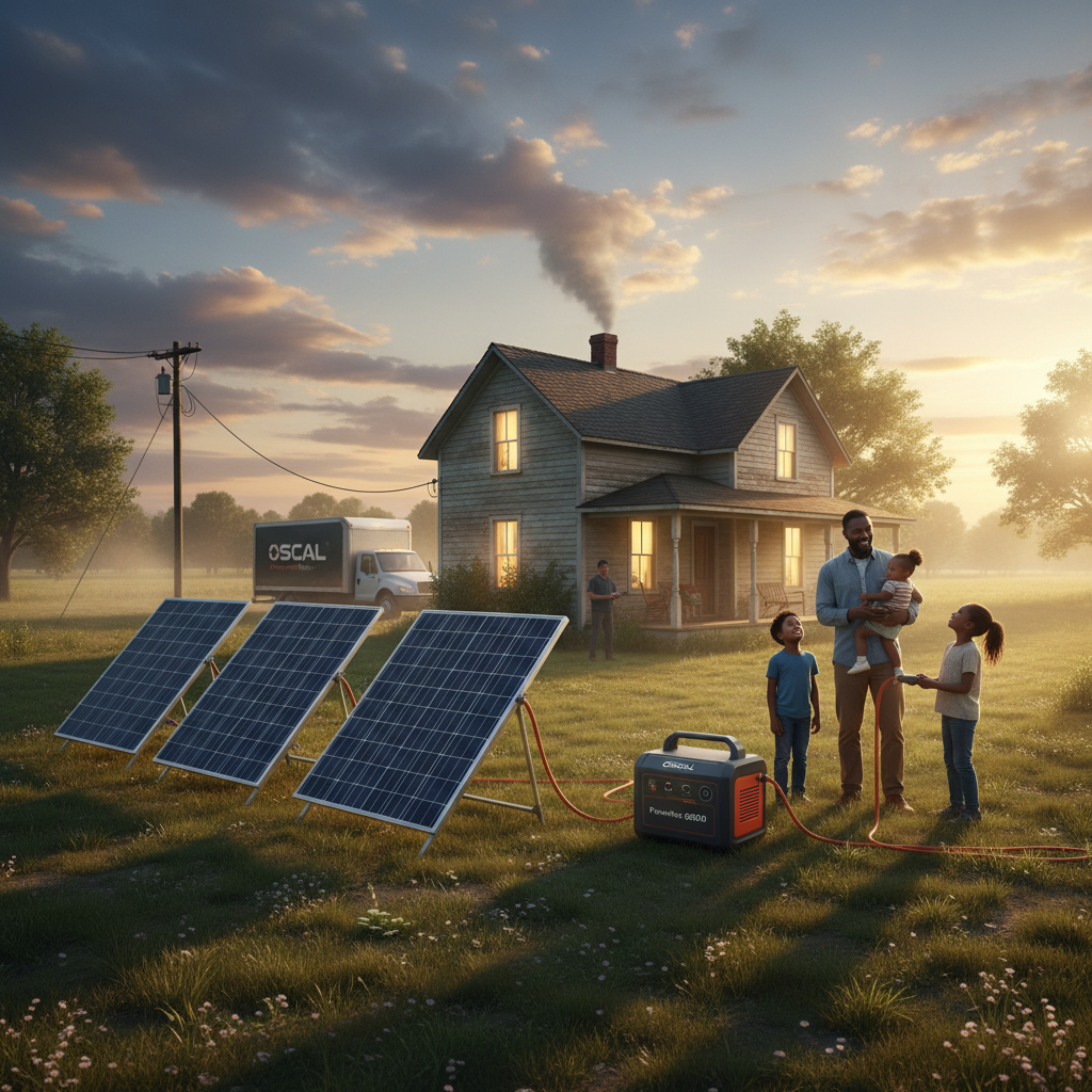OSCAL PowerMax 6000 with 4x200W Solar Panels