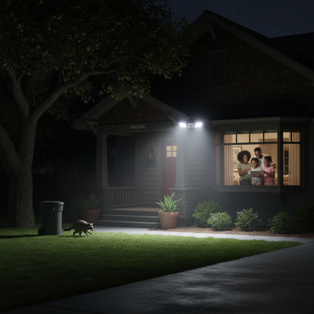SOLIOM Solar Security Light Motion Sensor