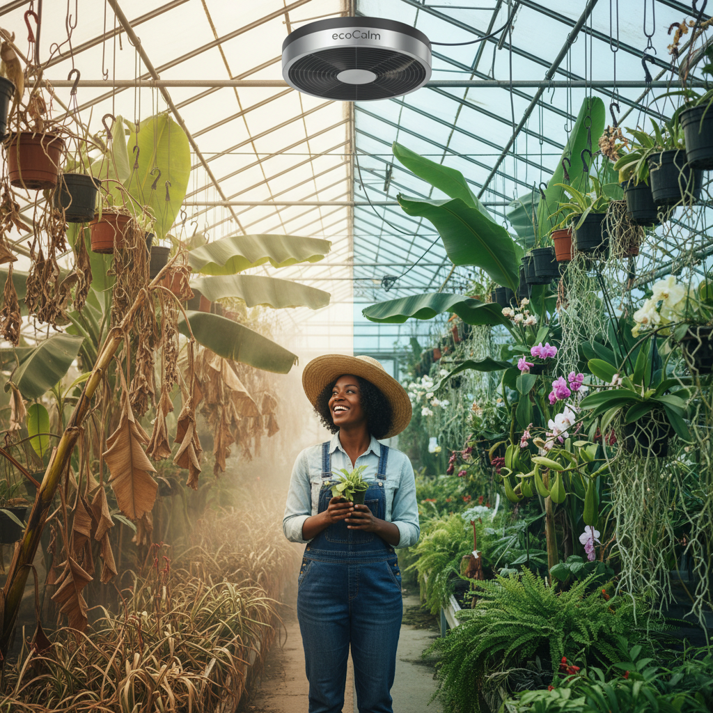 ecoCalm Solar Exhaust Fan for Greenhouse