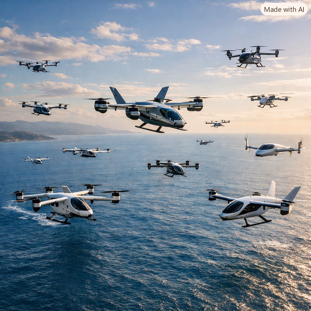 eVTOL aircraft designs in development