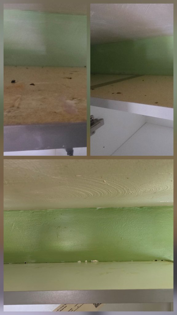 Cabinet Interior — Before & After